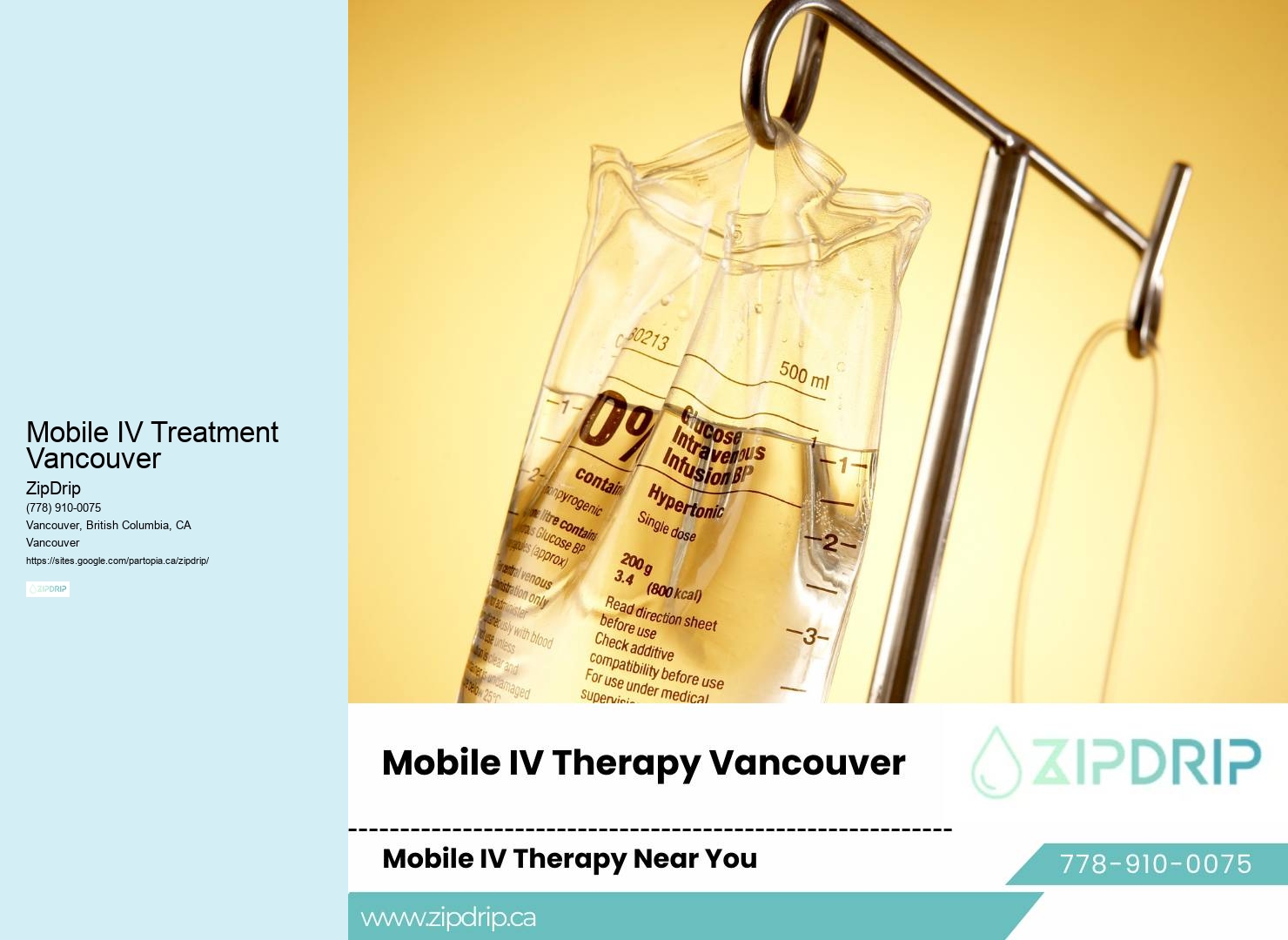 Mobile IV Infusion Services Mobile IV Treatment Vancouver