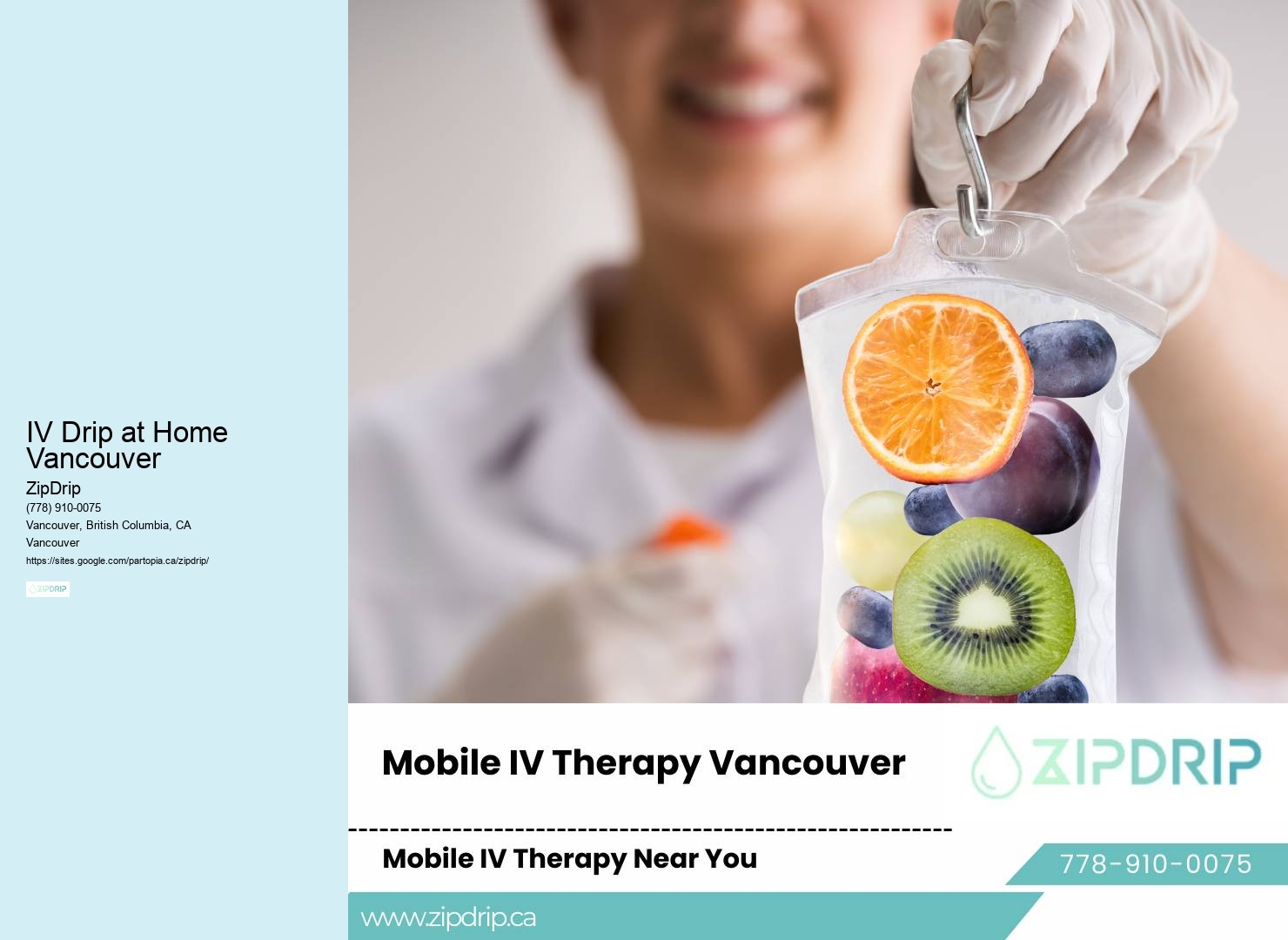 Mobile IV Hydration for Seniors IV Drip at Home Vancouver