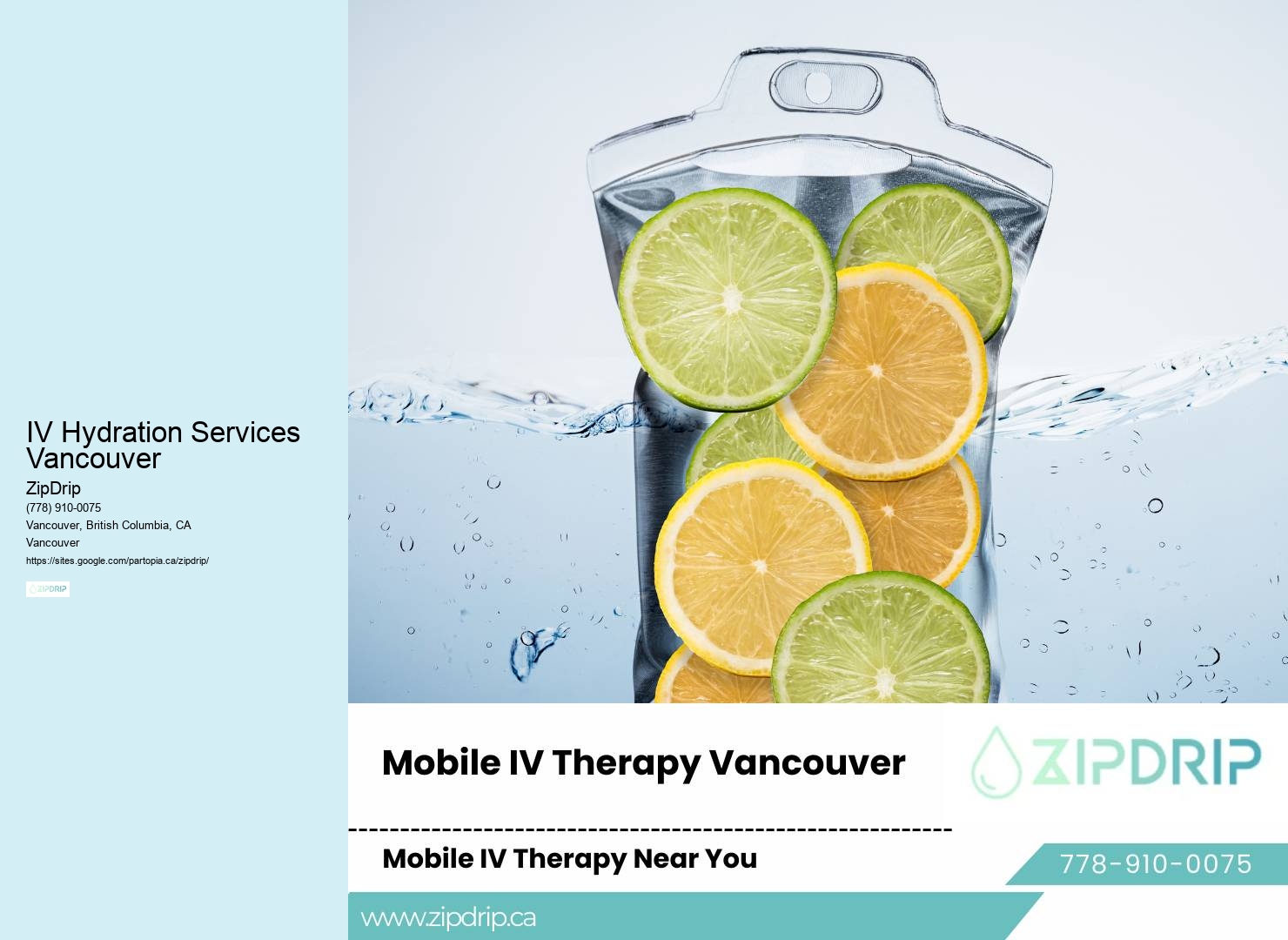 In-Home IV Wellness Treatments IV Hydration Services Vancouver