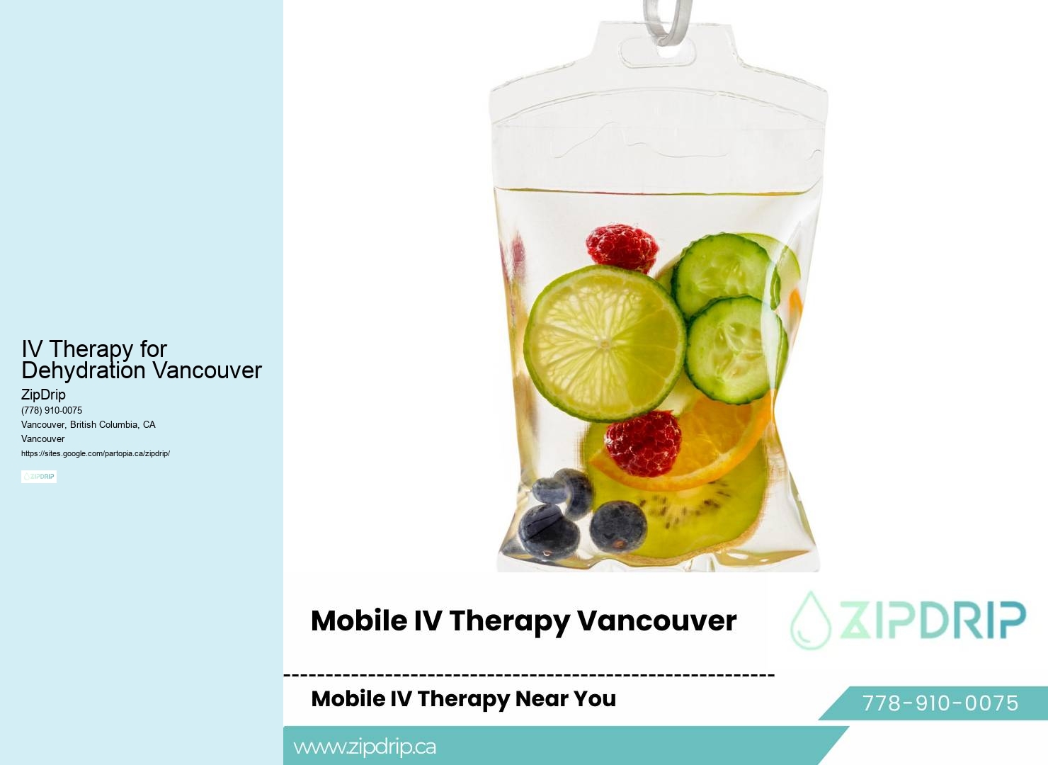 IV Therapy for Hangover Relief IV Therapy for Dehydration Vancouver
