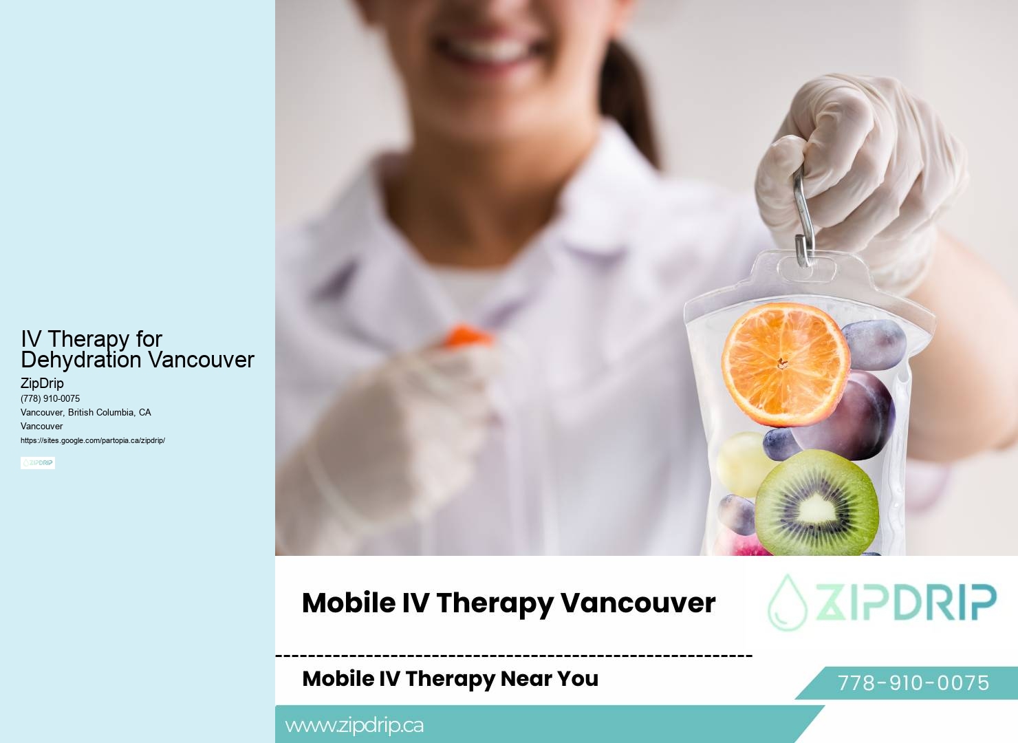 IV Therapy for Dehydration Vancouver Hydration Therapy Services