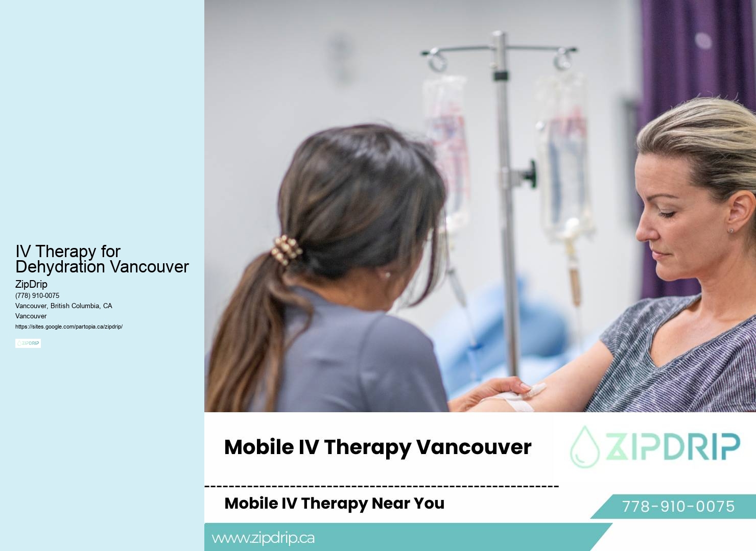 IV Therapy for Dehydration Vancouver Mobile IV Services
