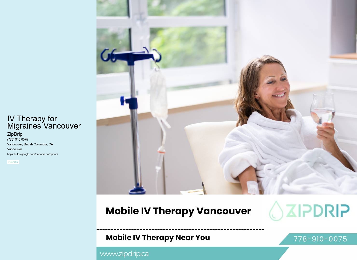 IV Therapy for Migraines Vancouver Home IV Drip Therapy