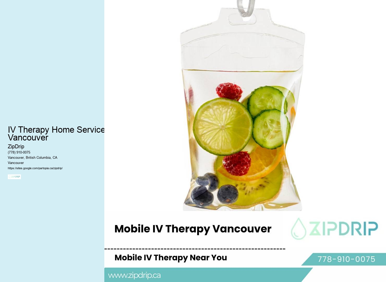 Mobile IV Therapy Services IV Therapy Home Service Vancouver