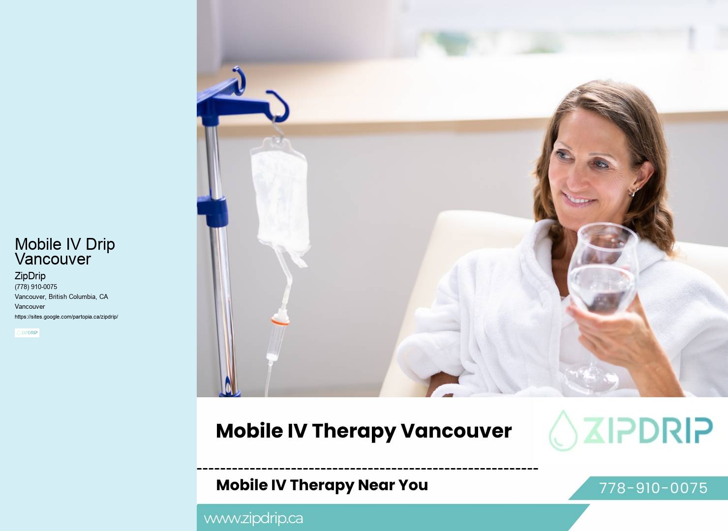Mobile IV Drip Vancouver Mobile Wellness Therapy