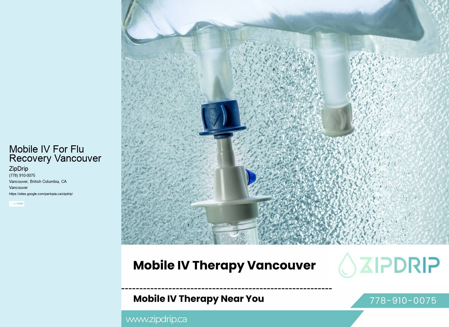Rapid IV Hydration Mobile IV For Flu Recovery Vancouver