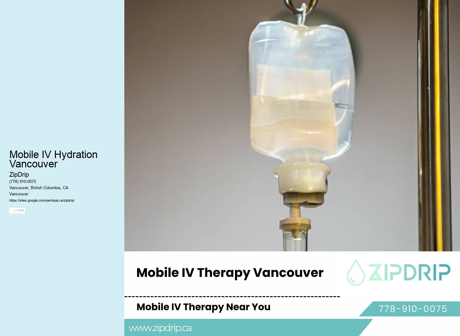 Mobile IV Therapy in Mobile IV Hydration Vancouver BC