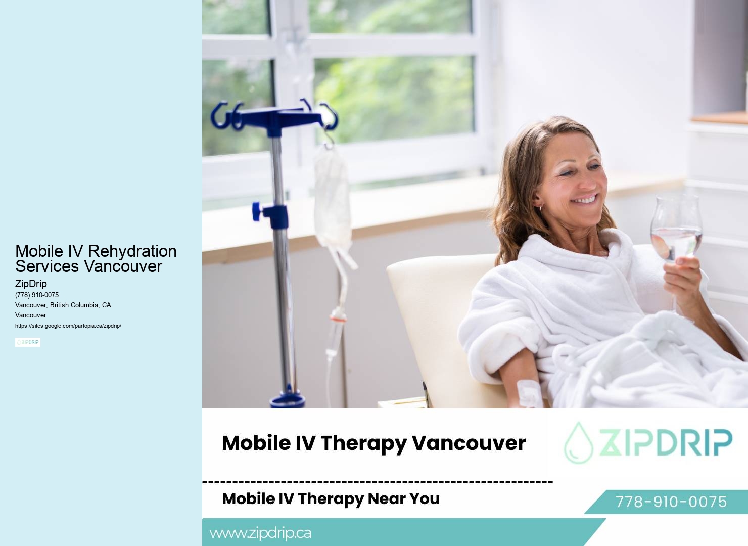 Mobile IV Rehydration Services Vancouver IV Therapy Near Me
