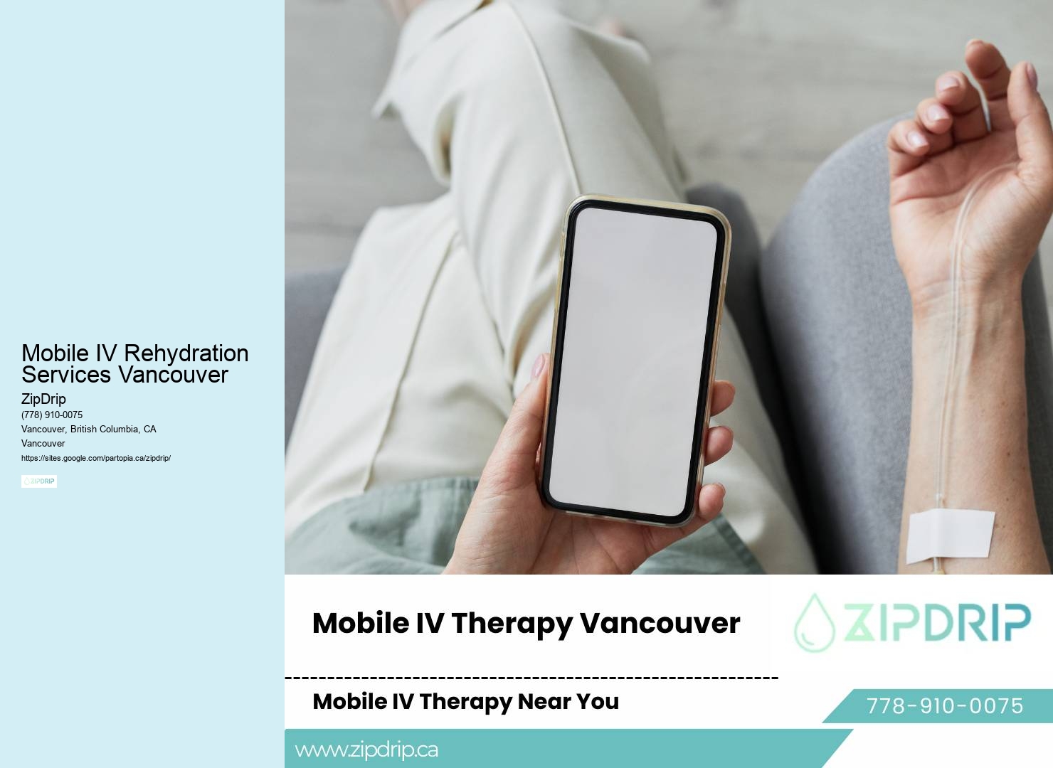 On-Demand IV Infusion Mobile IV Rehydration Services Vancouver
