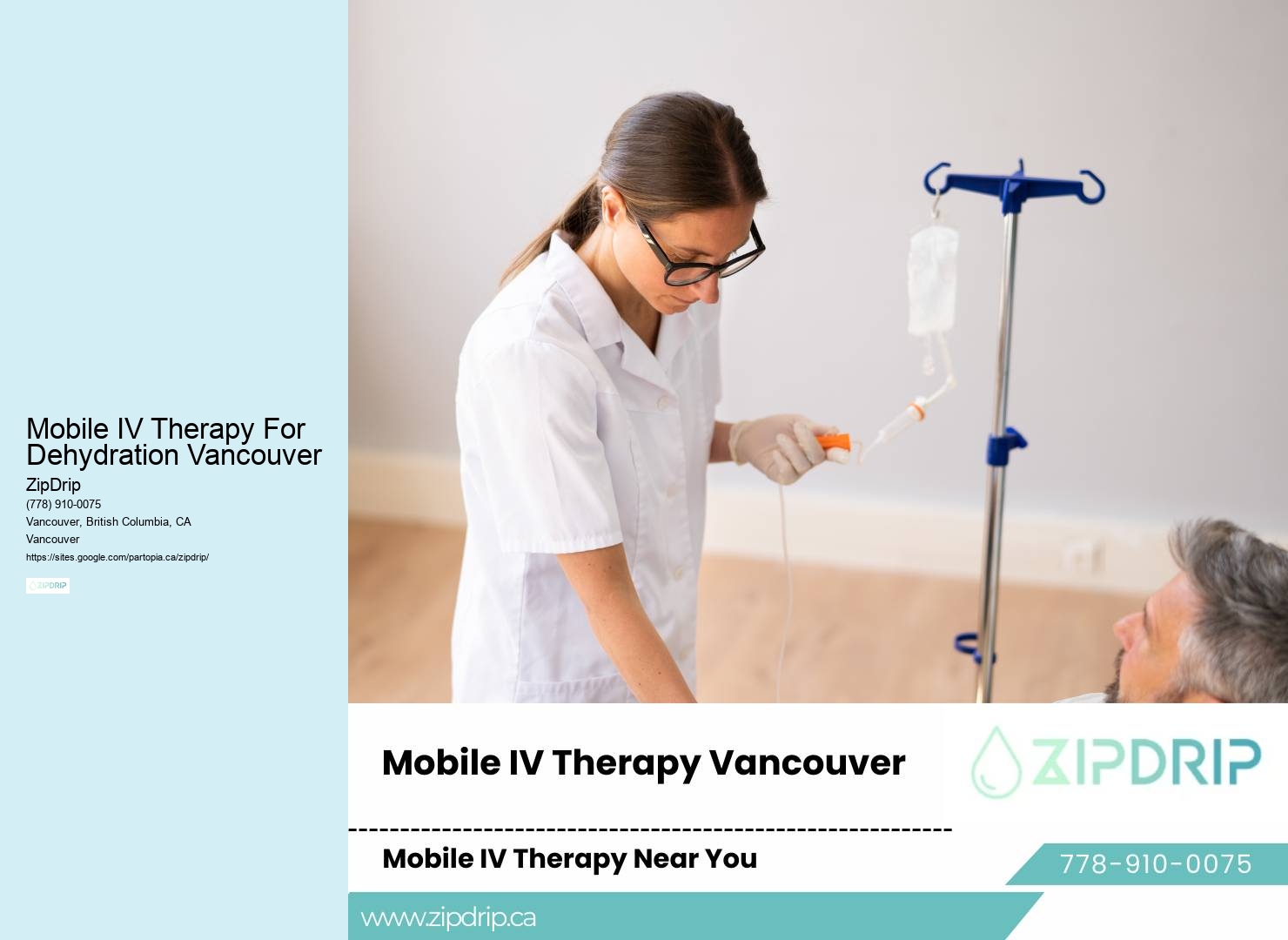Mobile IV Therapy for Wellness Mobile IV Therapy For Dehydration Vancouver