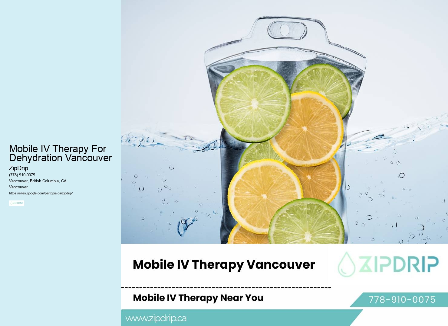 Mobile IV Therapy At Home Mobile IV Therapy For Dehydration Vancouver