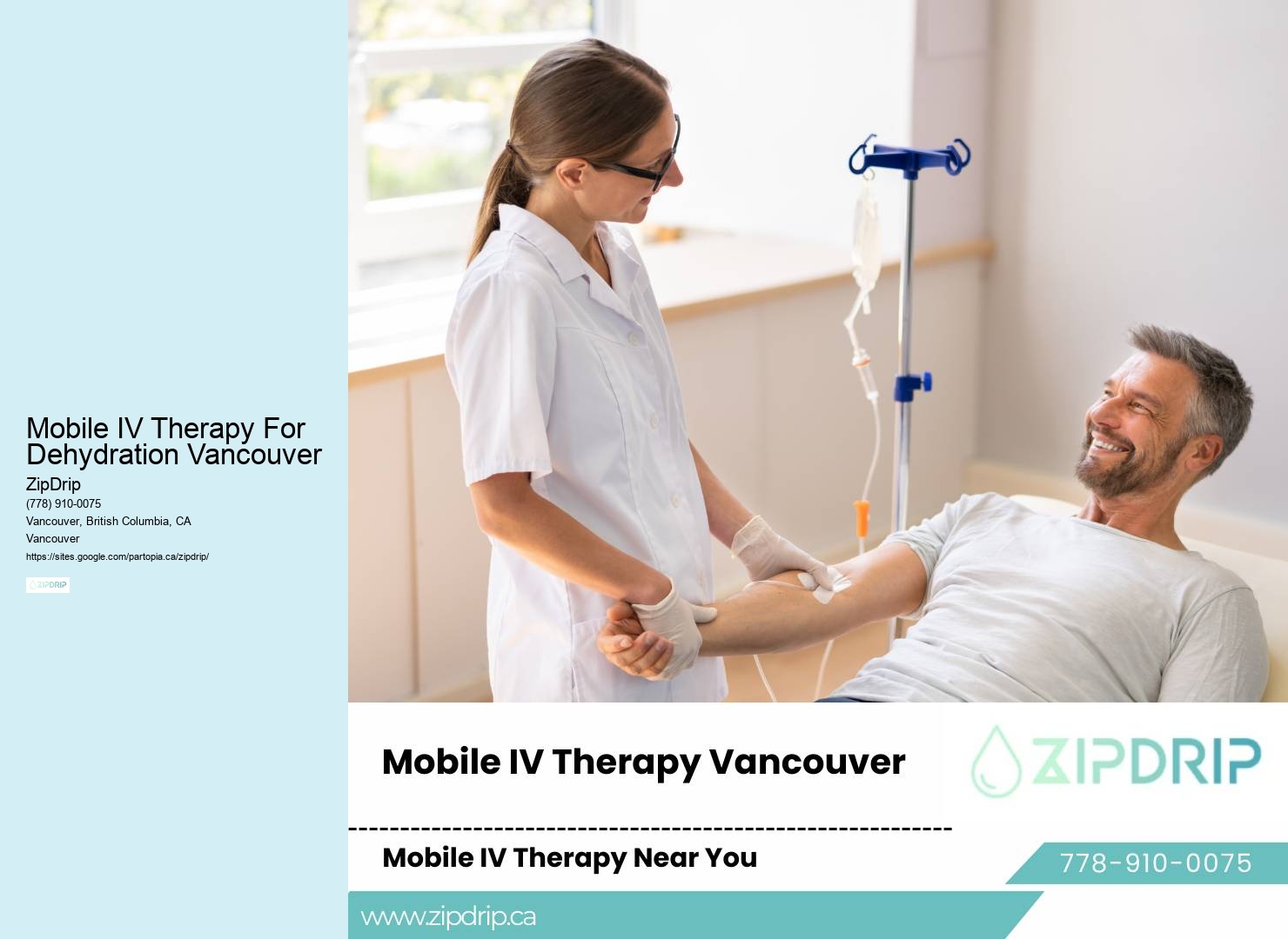 Professional IV Therapy Mobile IV Therapy For Dehydration Vancouver