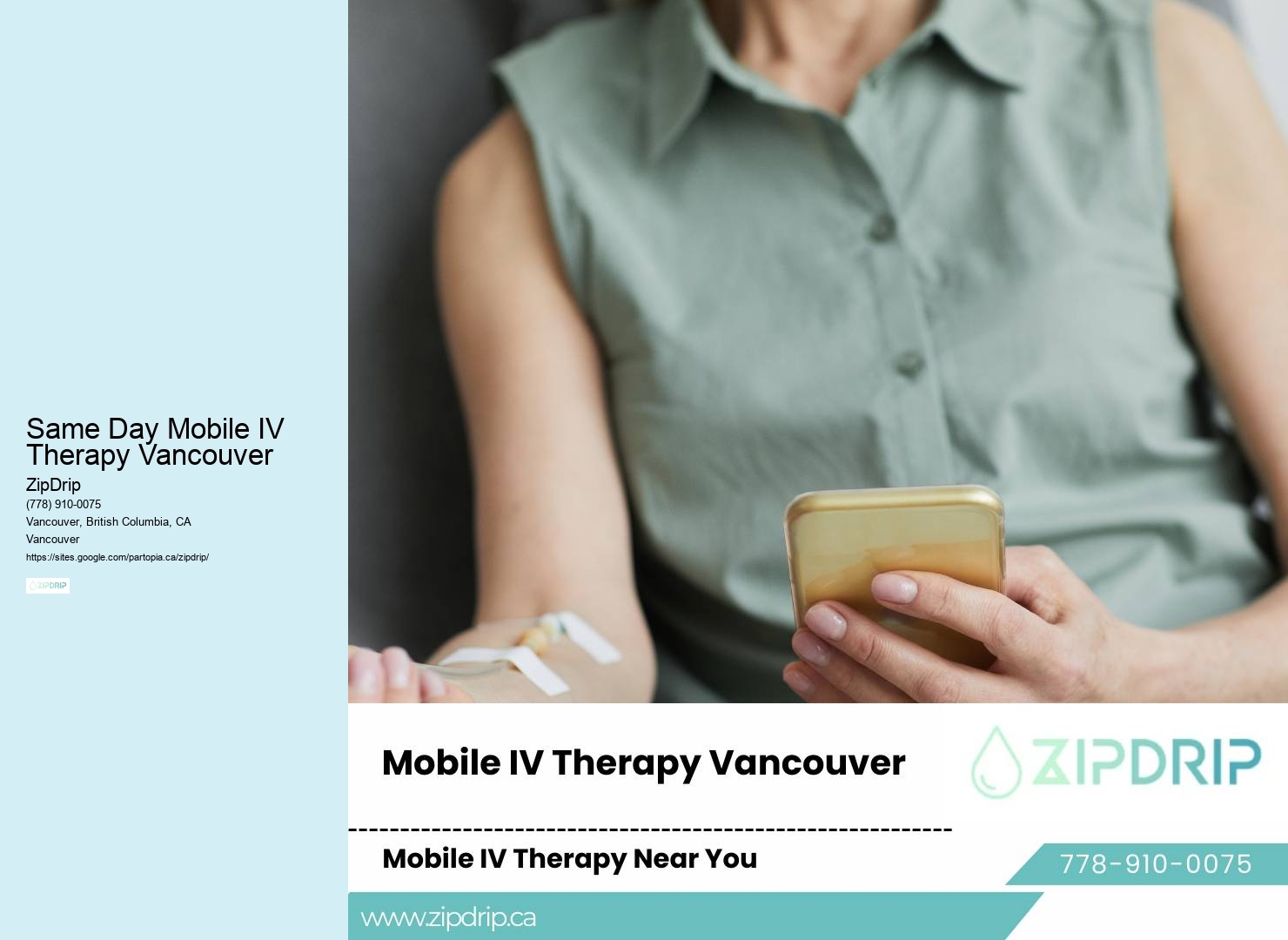 Same Day Mobile IV Therapy Vancouver IV Therapy for Skin Health
