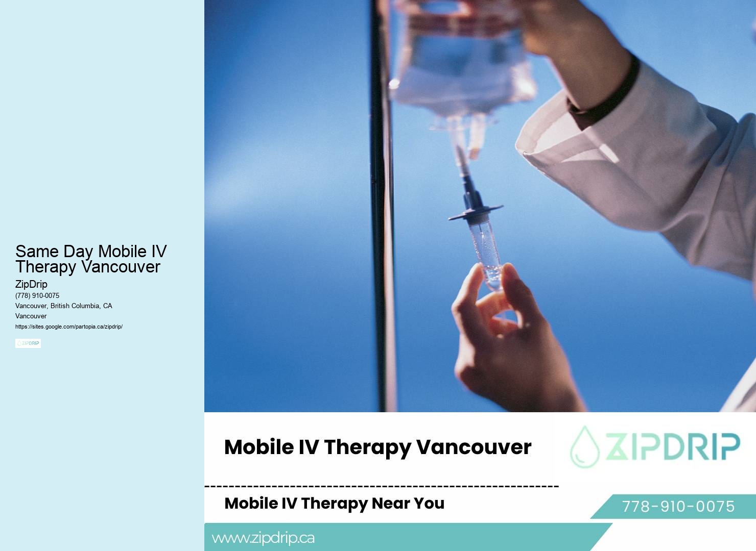 Mobile IV Wellness Treatments Same Day Mobile IV Therapy Vancouver