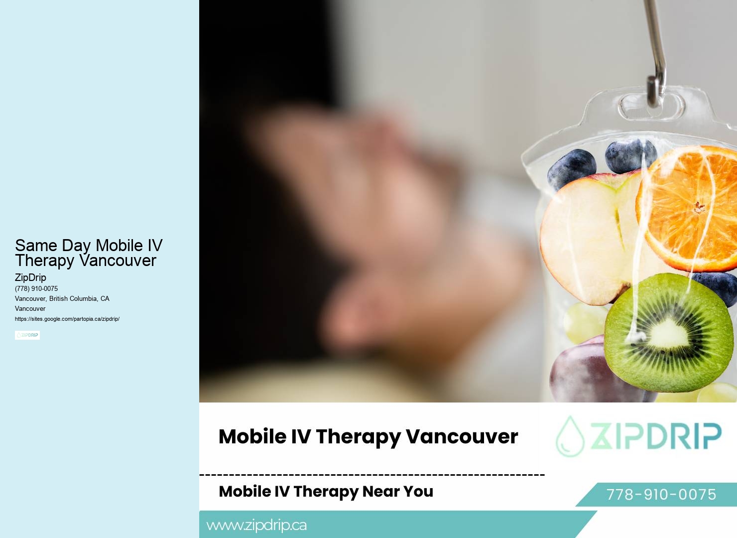On-Demand IV Services Same Day Mobile IV Therapy Vancouver