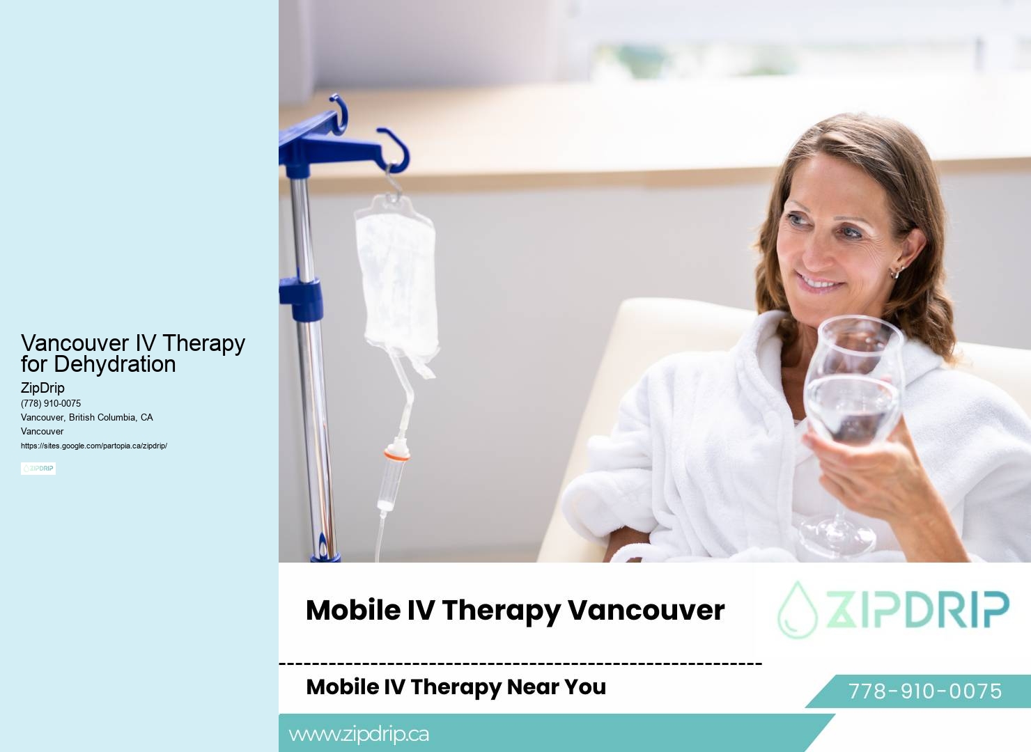 Same Day Mobile IV Therapy Vancouver IV Therapy for Dehydration