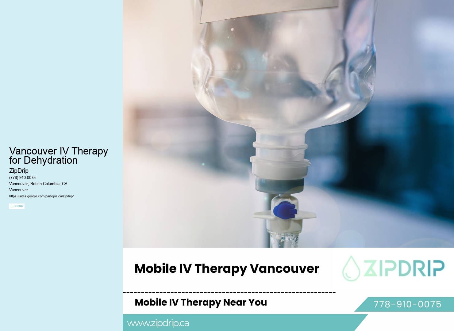 IV Infusion Services Vancouver IV Therapy for Dehydration