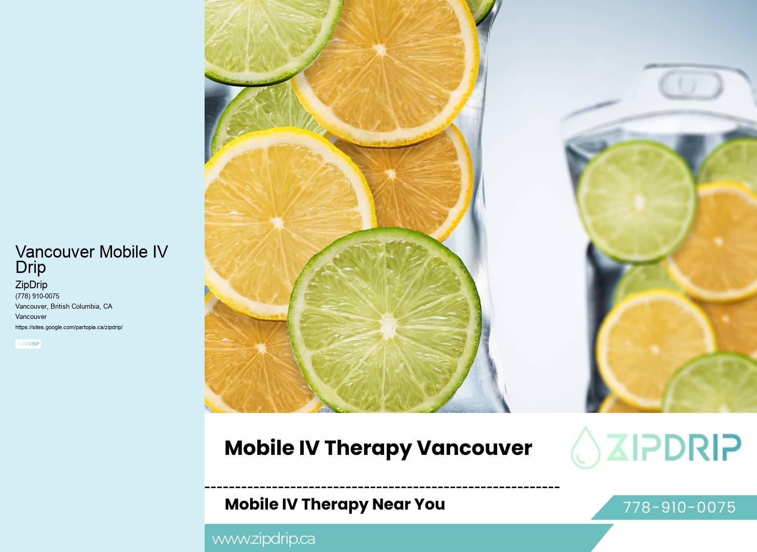 On-Demand IV Infusion Vancouver Mobile IV Drip