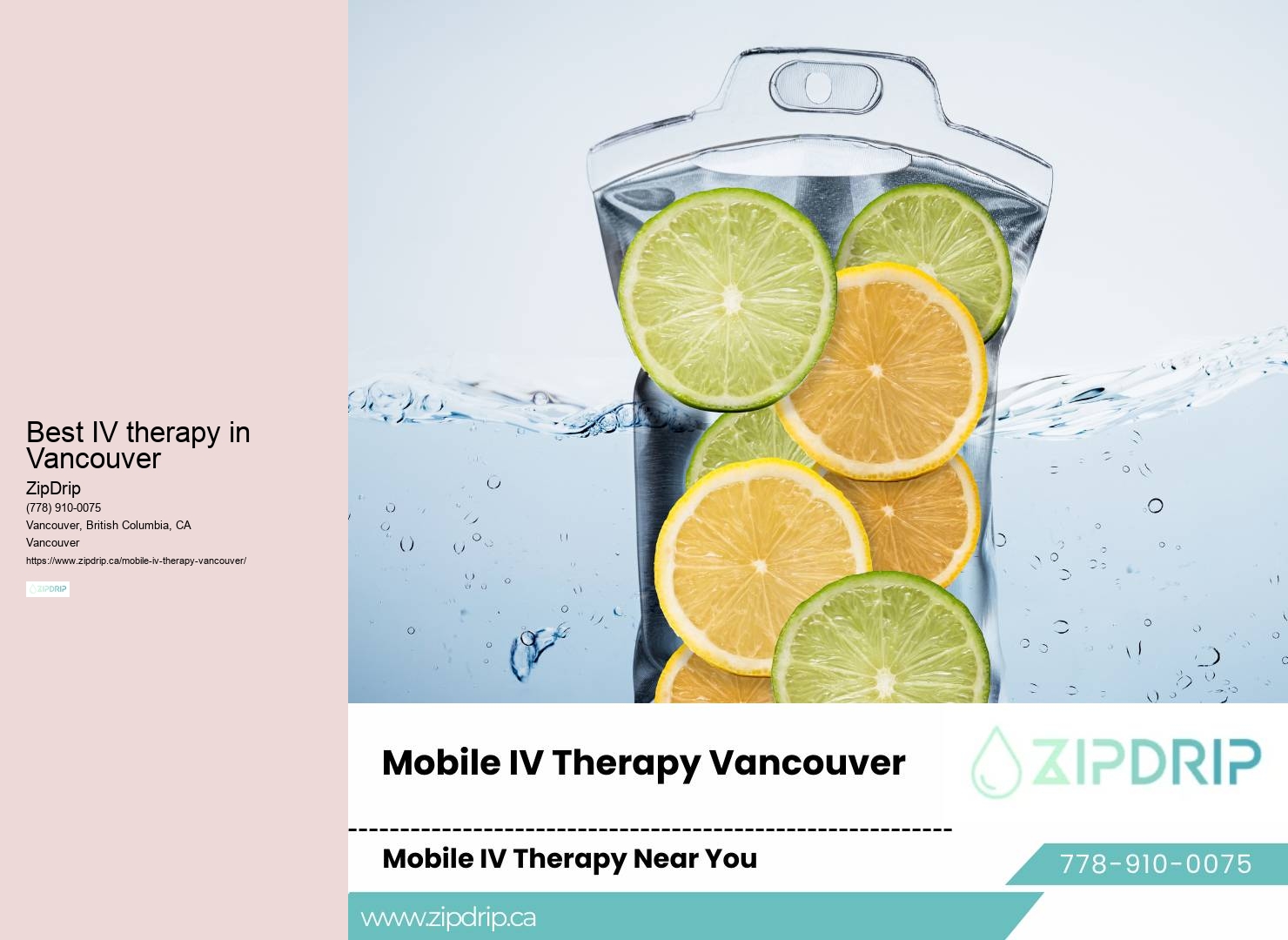 Vitamin IV Drip Best IV therapy in Vancouver