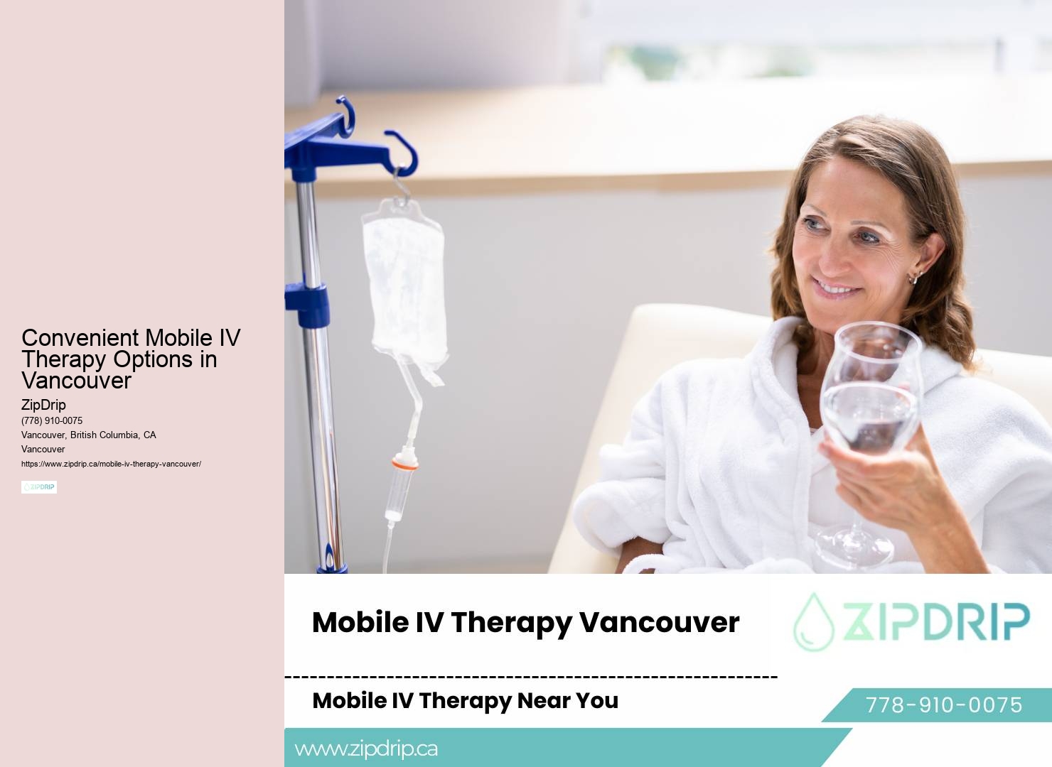 Vancouver in-home IV services