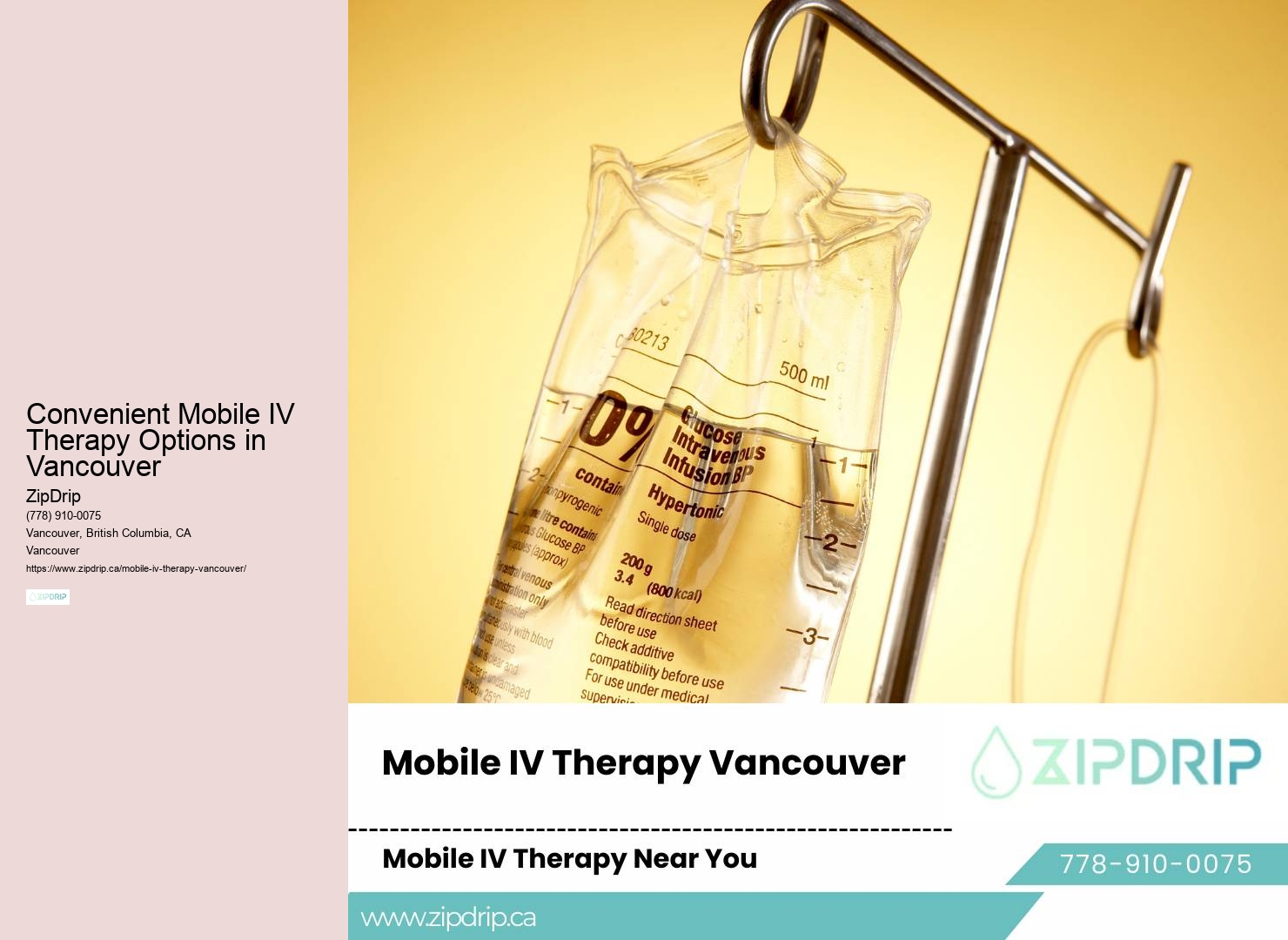 Mobile IV Wellness Vancouver
