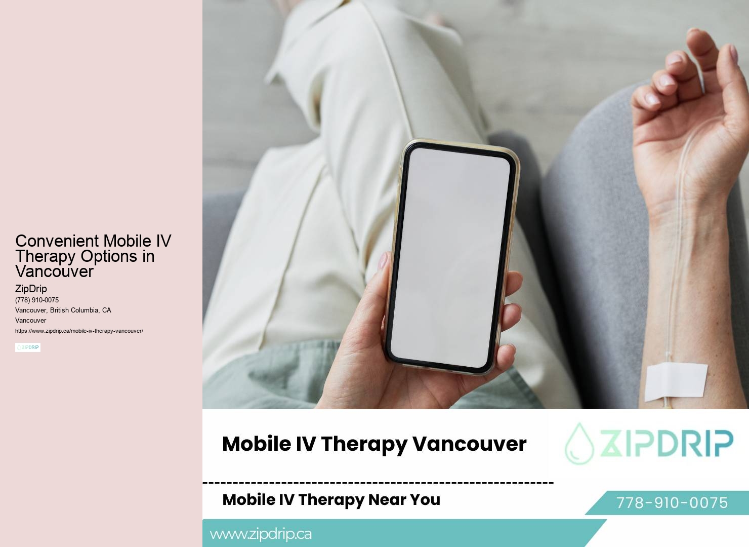 Convenient Mobile IV Therapy Options in Vancouver