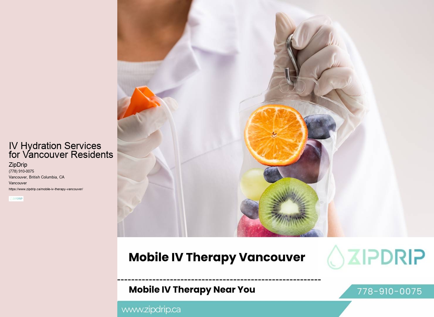 Mobile IV Treatment Vancouver