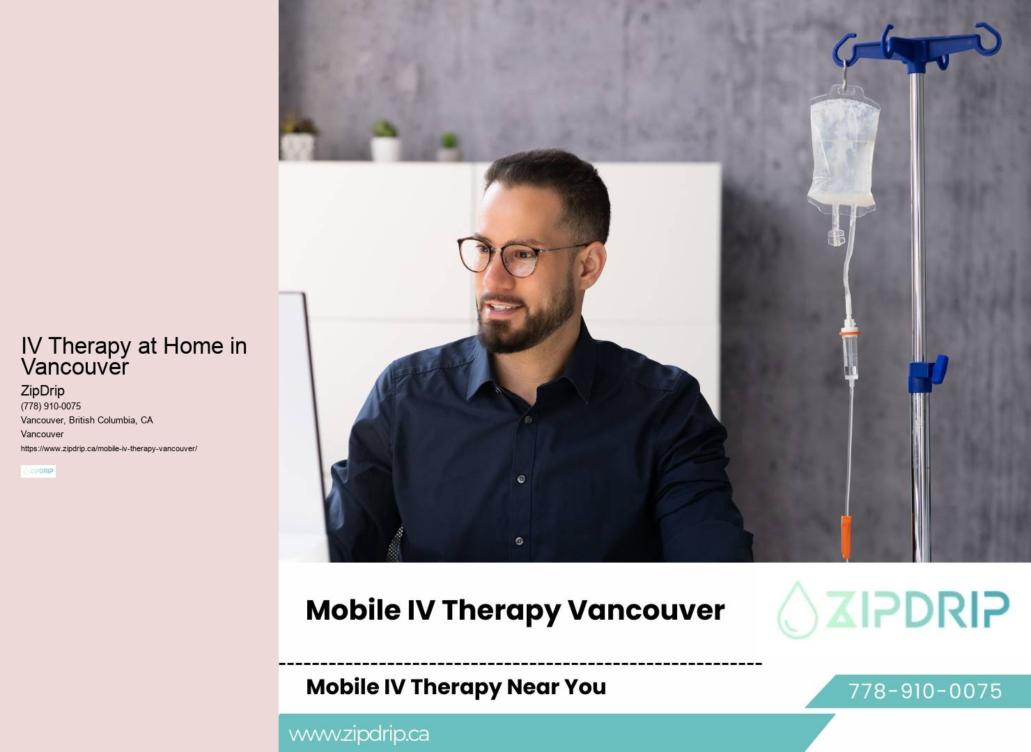 Vancouver's mobile IV drip solutions