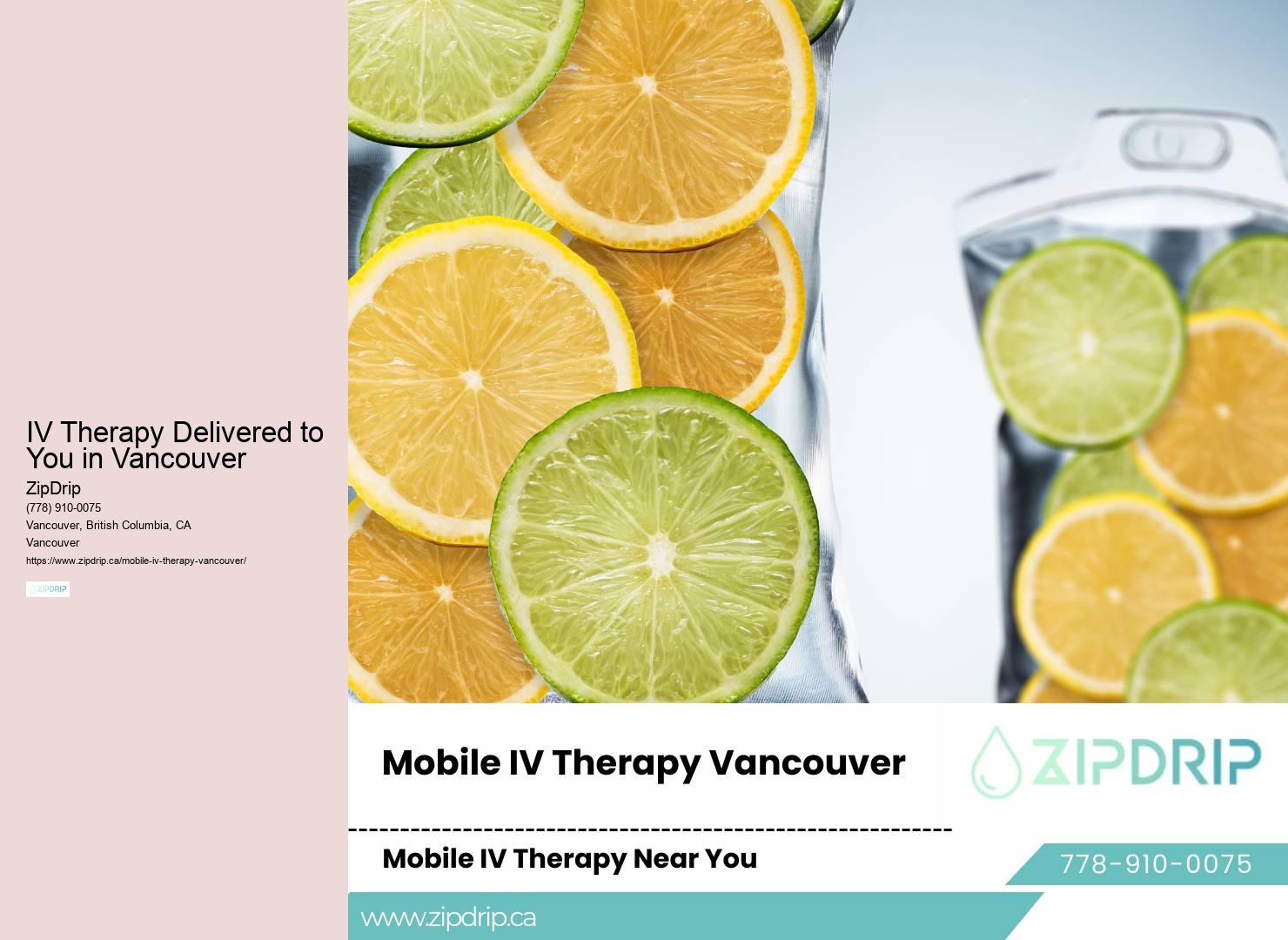 IV hydration at your doorstep Vancouver