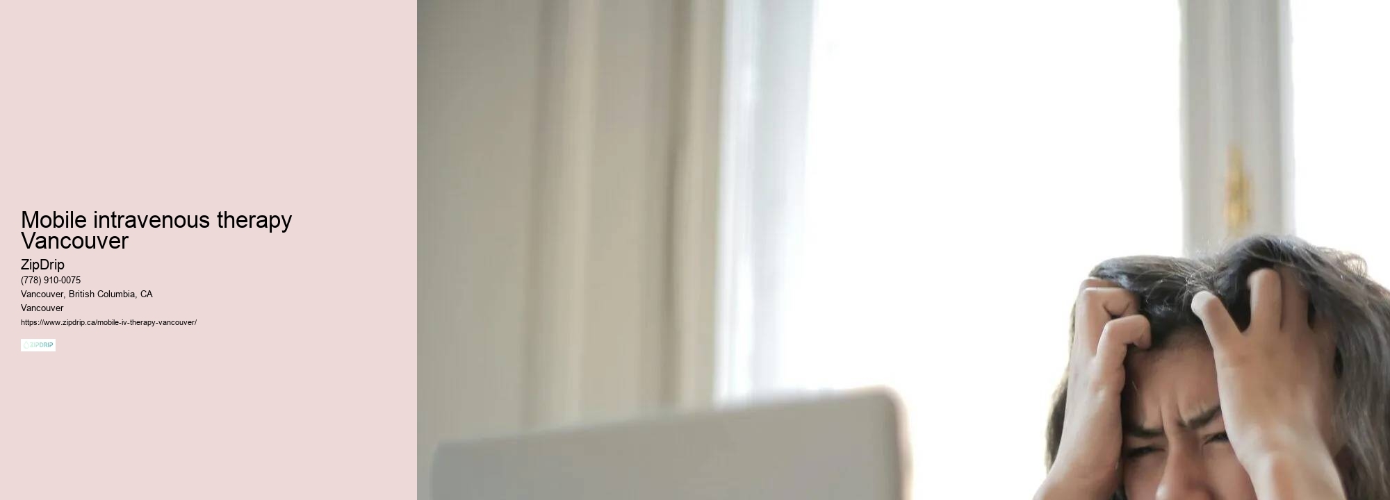 Mobile IV drip infusion therapy Vancouver