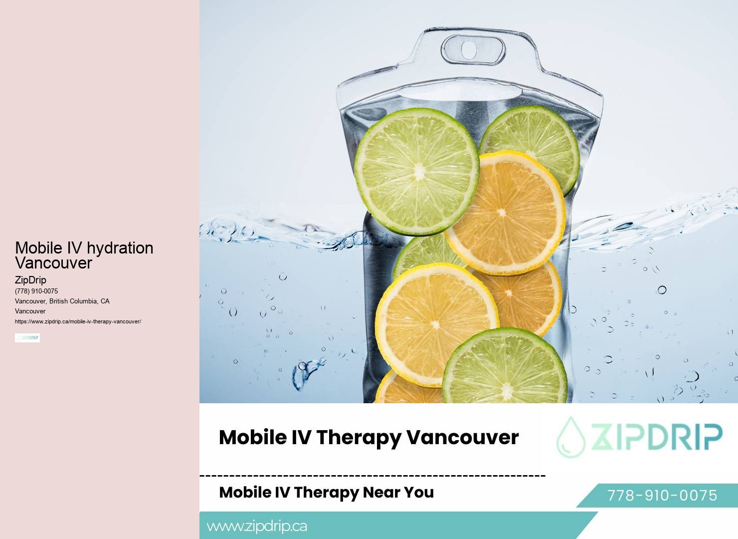 In-home IV therapy at your service Vancouver