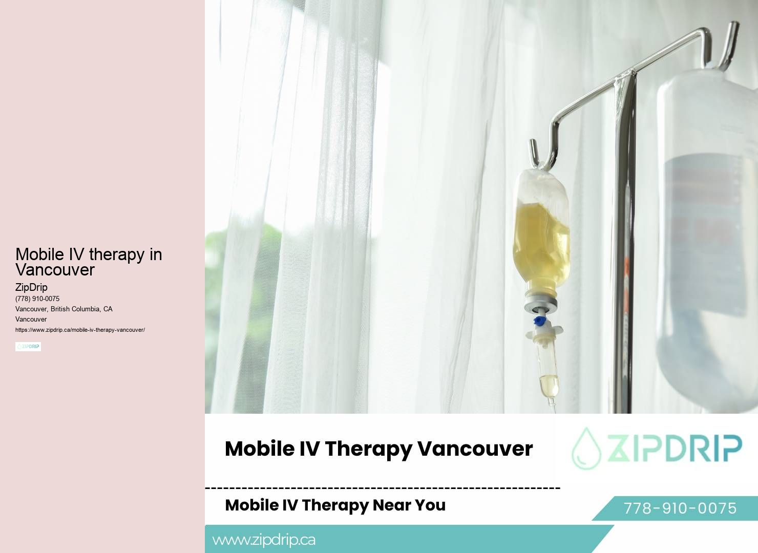Mobile IV therapy Vancouver