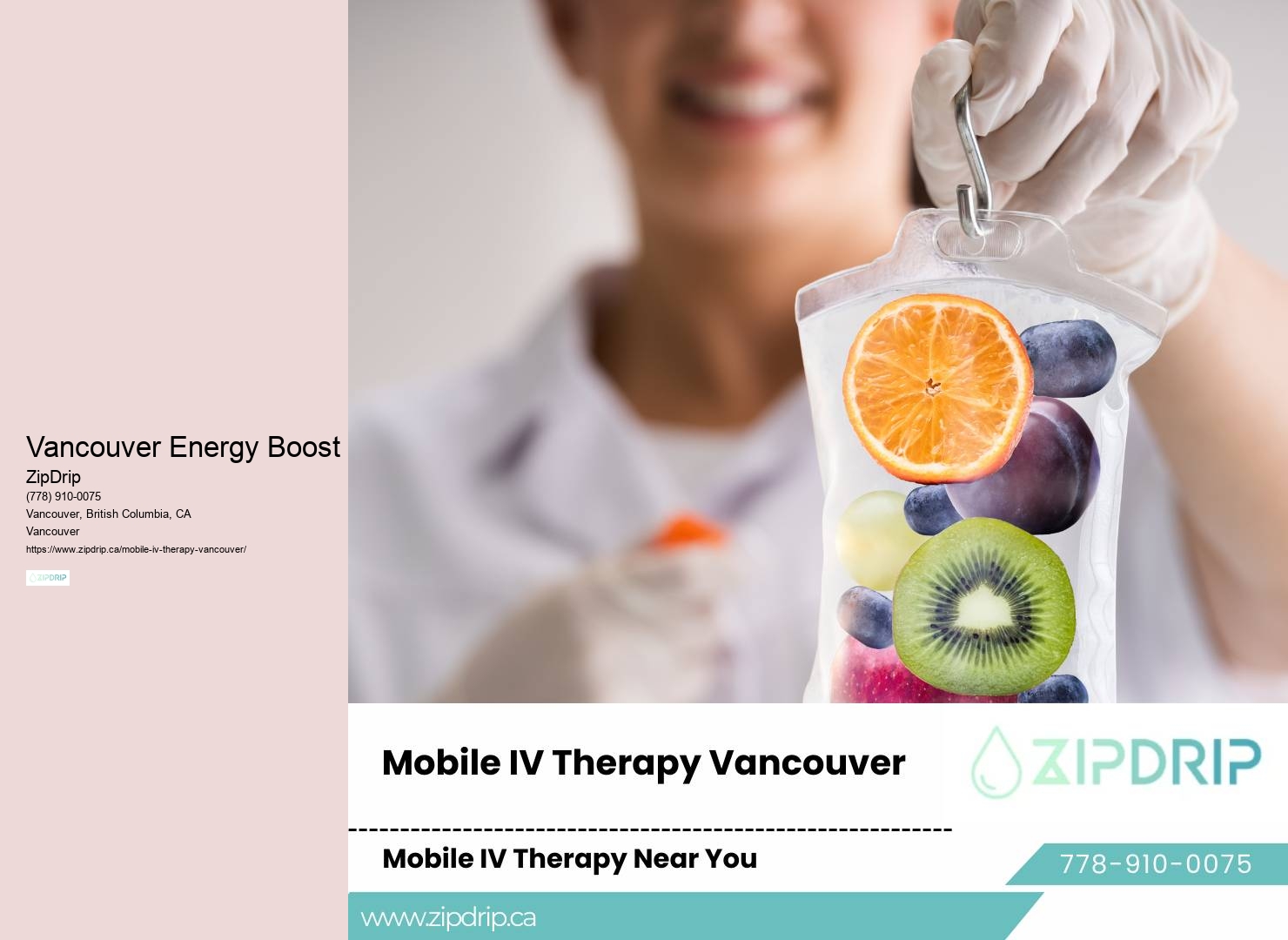 Immediate On-Demand IV Therapy Vancouver