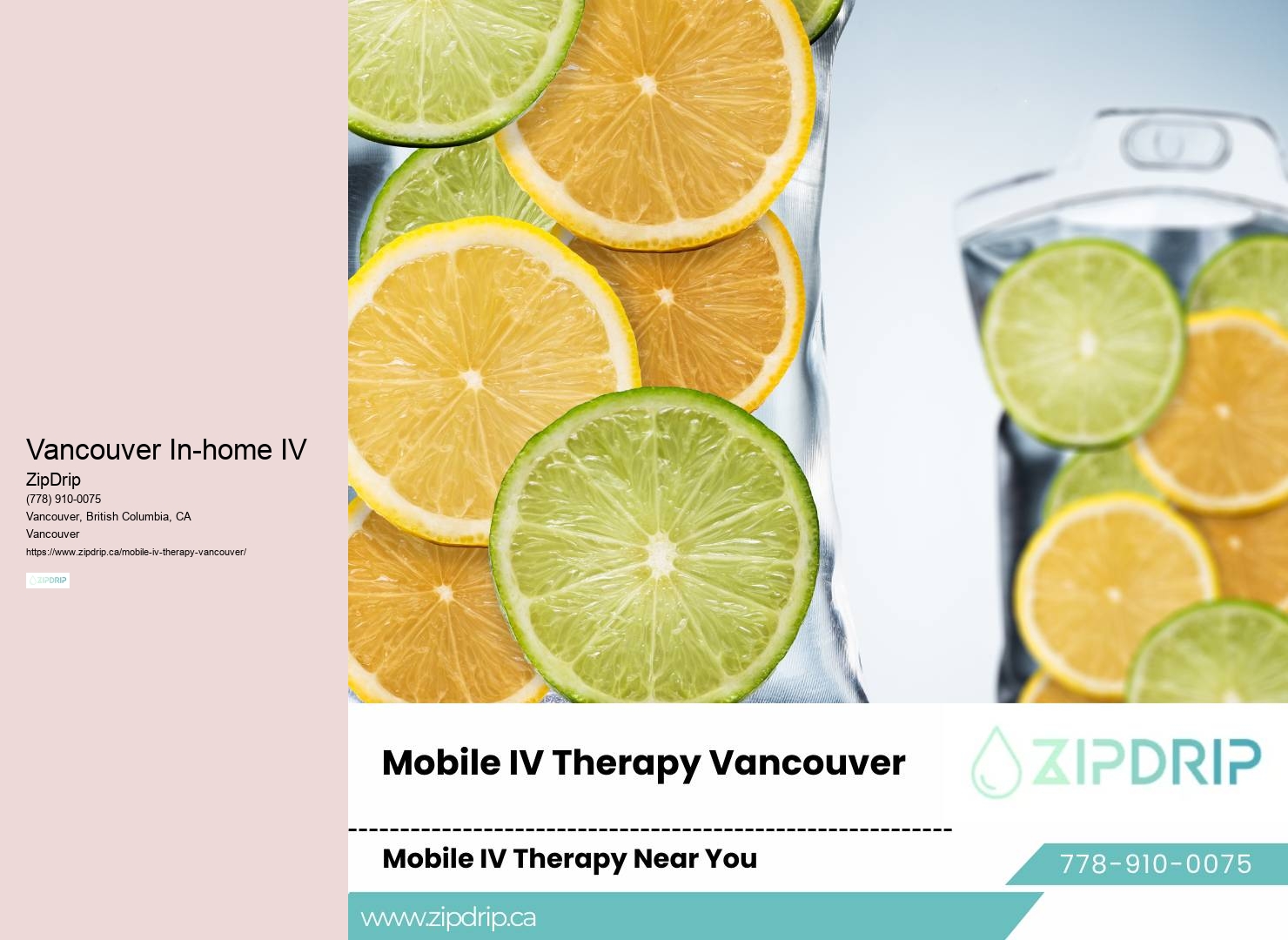 IV hydration for Vancouver residents