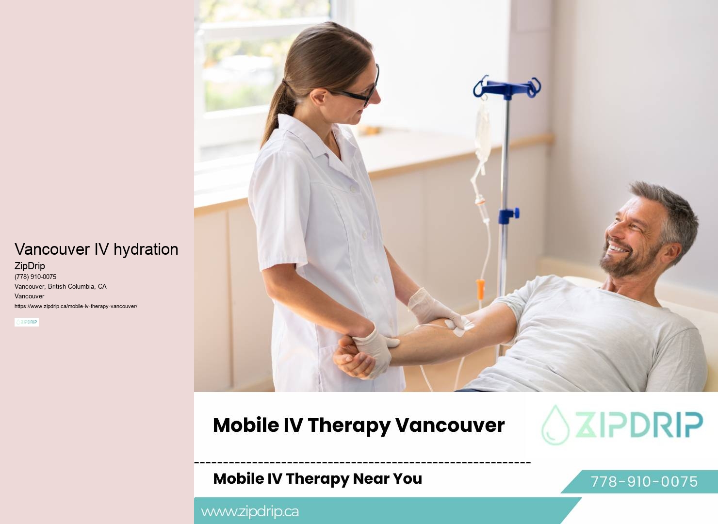 Vancouver IV hydration infusion therapy