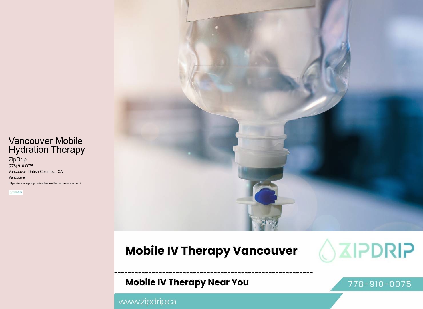 Mobile IV wellness services Vancouver