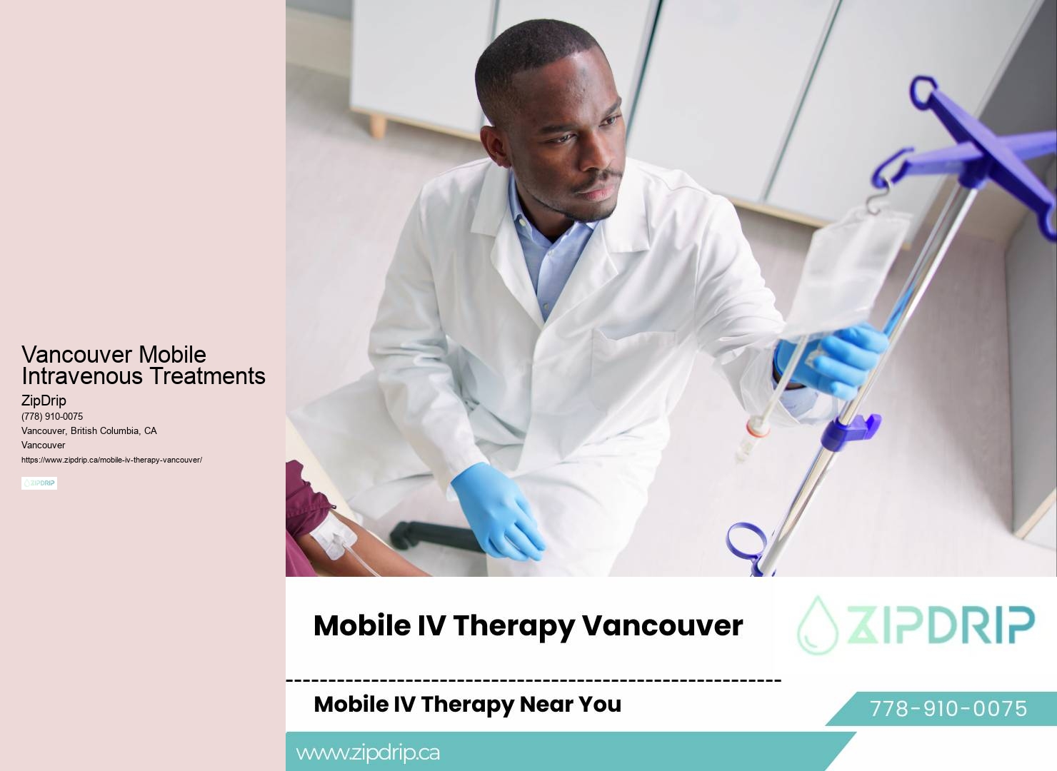 Tailored Vancouver Mobile Intravenous Treatments