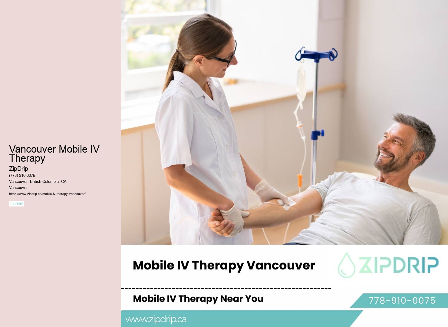 Trusted Vancouver Mobile IV Infusion Services