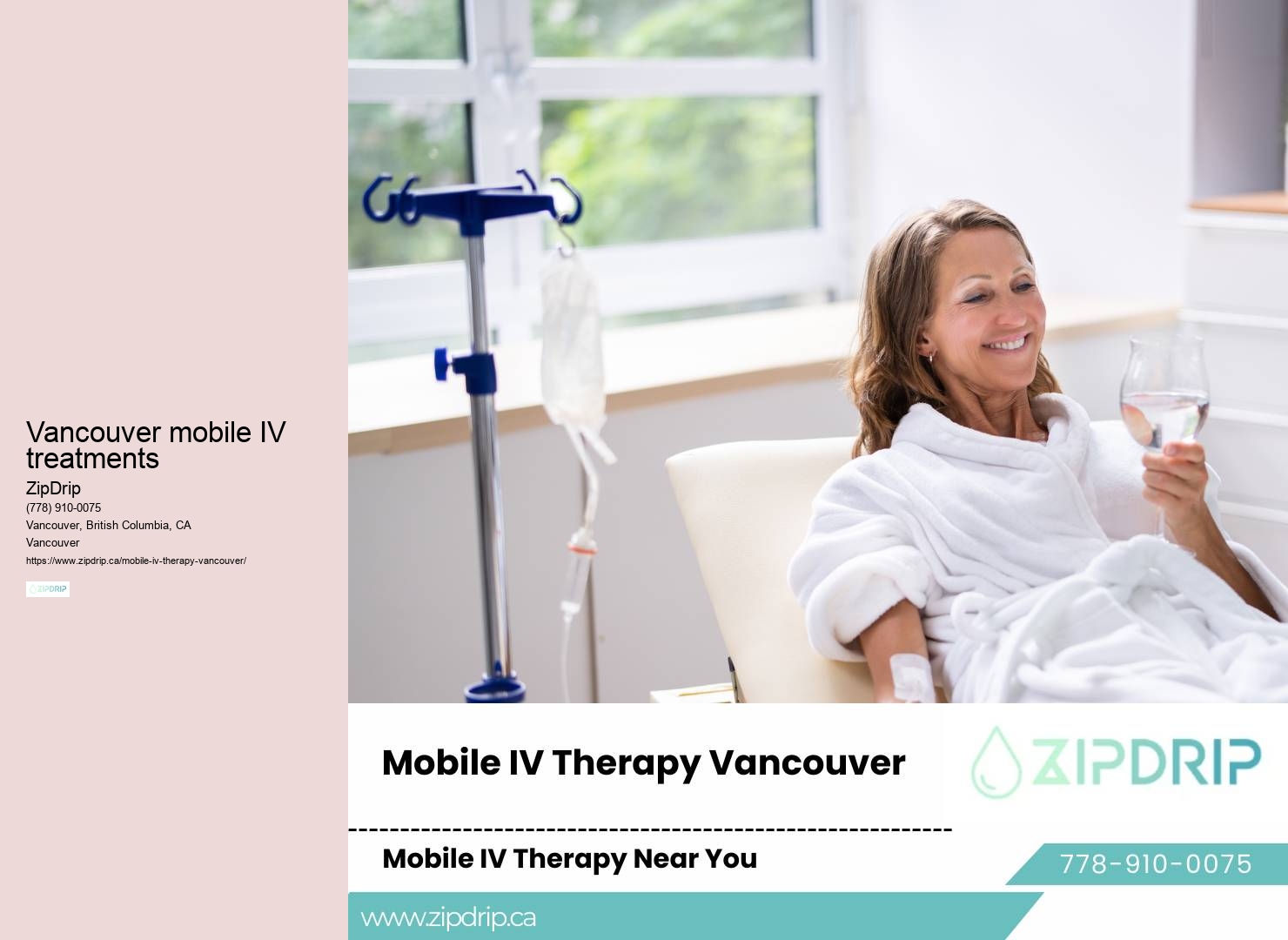 IV hydration for Vancouver residents