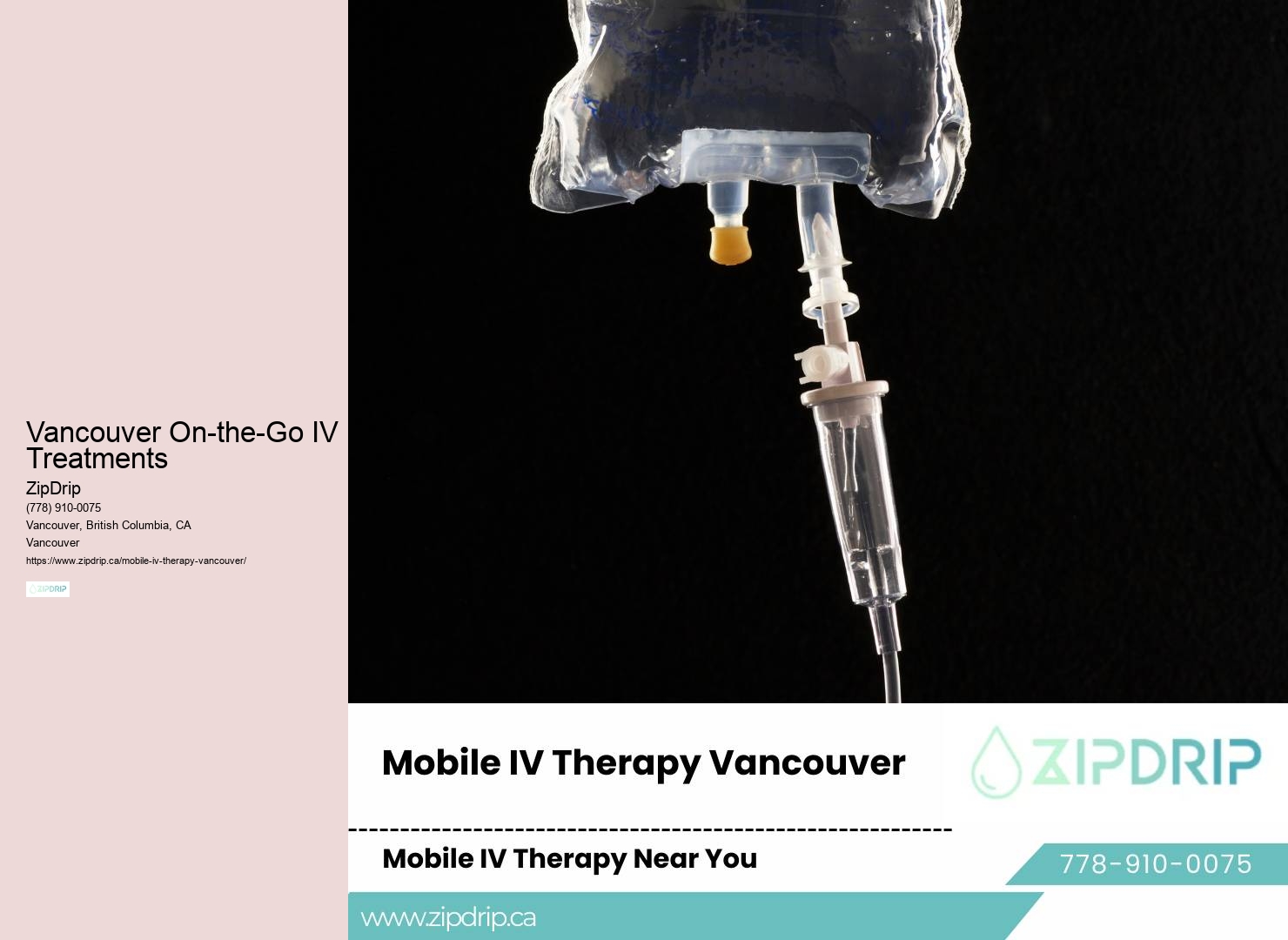 Vancouver Concierge IV Therapy