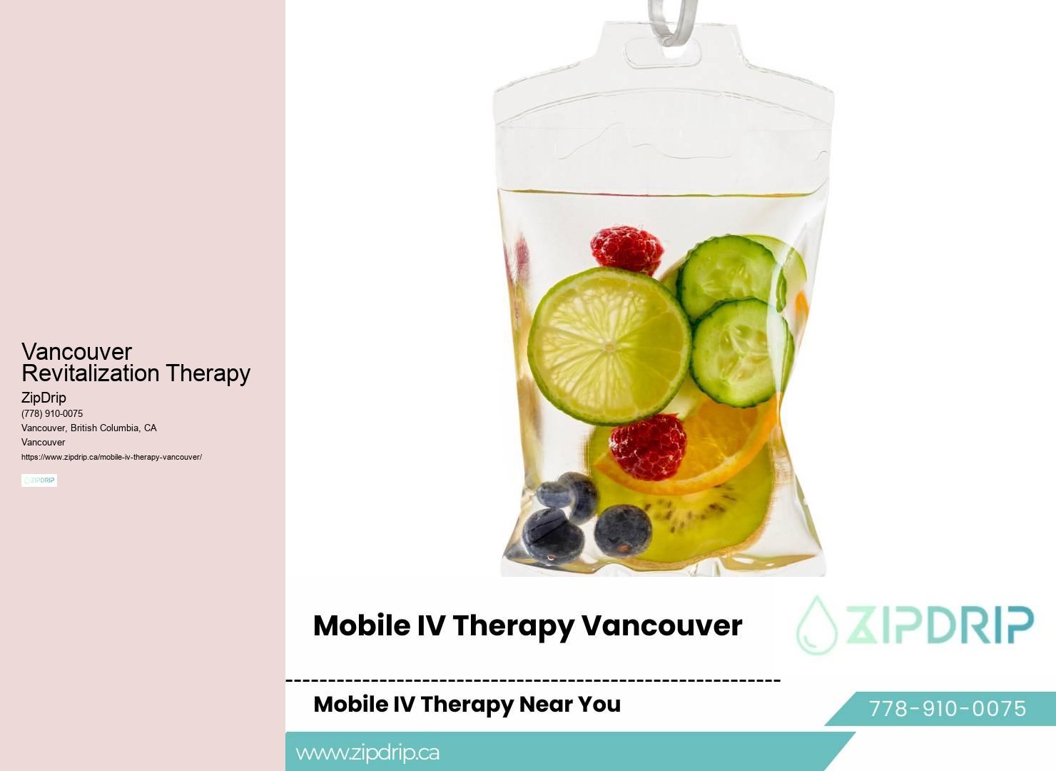 Vancouver In-Home IV Hydration