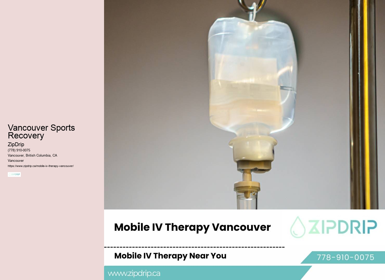 Vancouver's Traveling IV Infusion Team