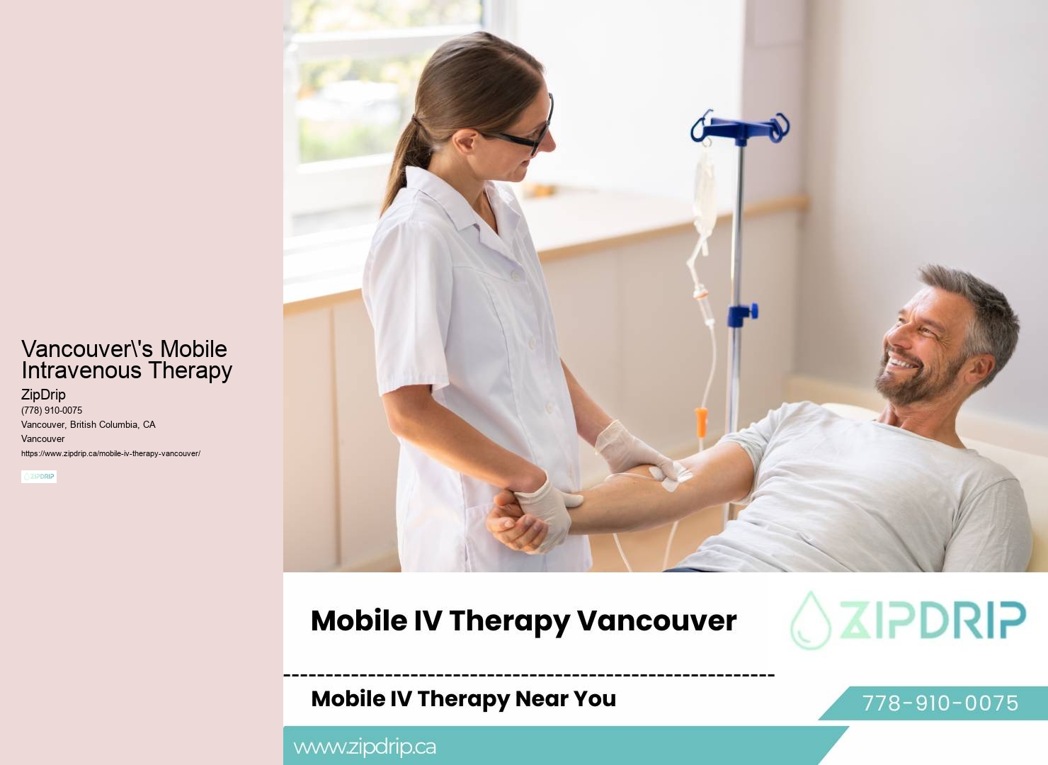 IV Therapy Delivery Vancouver